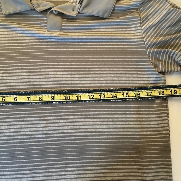 Head Gray Striped Performance Polo Shirt – Size Small - Picture 5 of 7